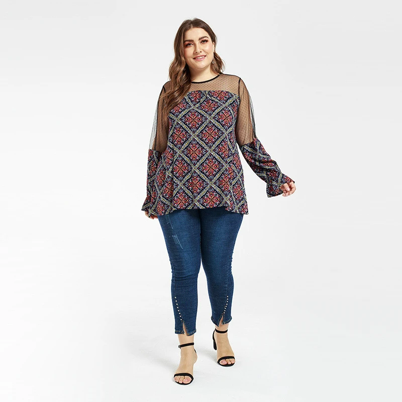 

Plus Size Tops Vintage Womens Tops And Blouses Ladies Tops Streetwear Blusas Mujer De Moda 2021 Chiffon Blouse