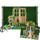 Фотофон HUAYI в стиле Пасхи, фотография детской студии, Пасхальный кролик, весенний праздничный фон