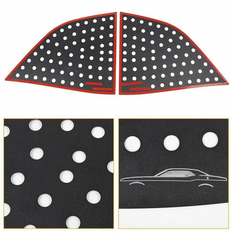 

Aluminum Side Rear Window Decal Cover Decoration Trim for Dodge Challenger 2008-2019