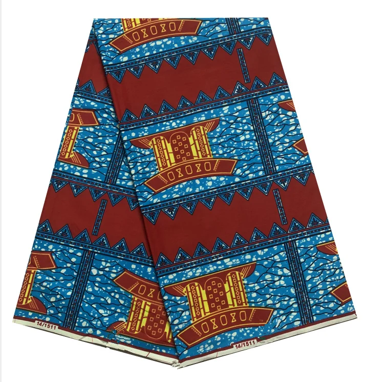 

2021 African Wax Print Ankara Fabrics 100% Cotton Nigerian Style Patchwork Sewing Guaranteed Veritable Real Wax For Dresses