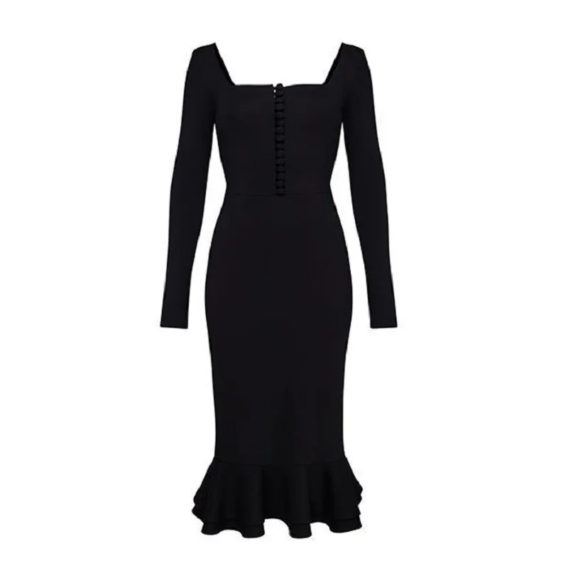 

Formal elegant vestidos de fiesta trendy women clothes long sleeve party cocktail bodycon bandage evening casual dress women