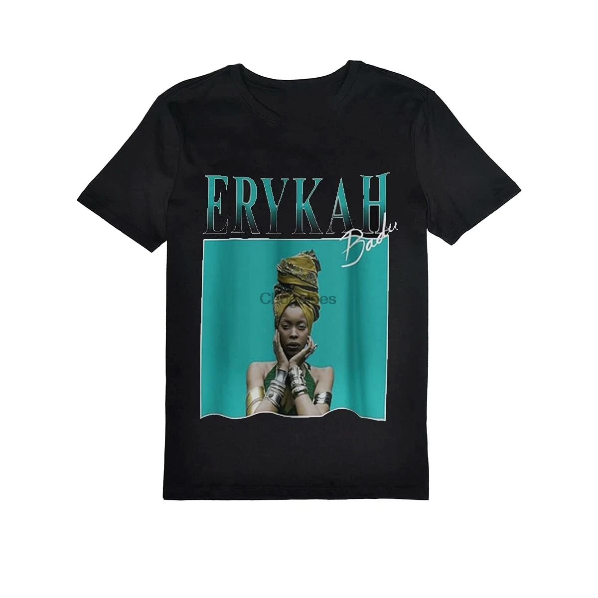 Футболка Erykah Badu для мужчин и женщин хлопковая рубашка унисекс с коротким рукавом