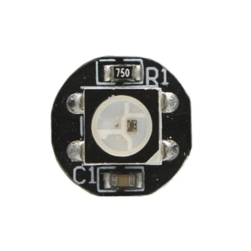 10 ~ 100 1000 шт. WS2812B ws2812 светодиодный чипы 5V с Белый/Черный PCB радиатора (10 мм * 3 мм) WS2811