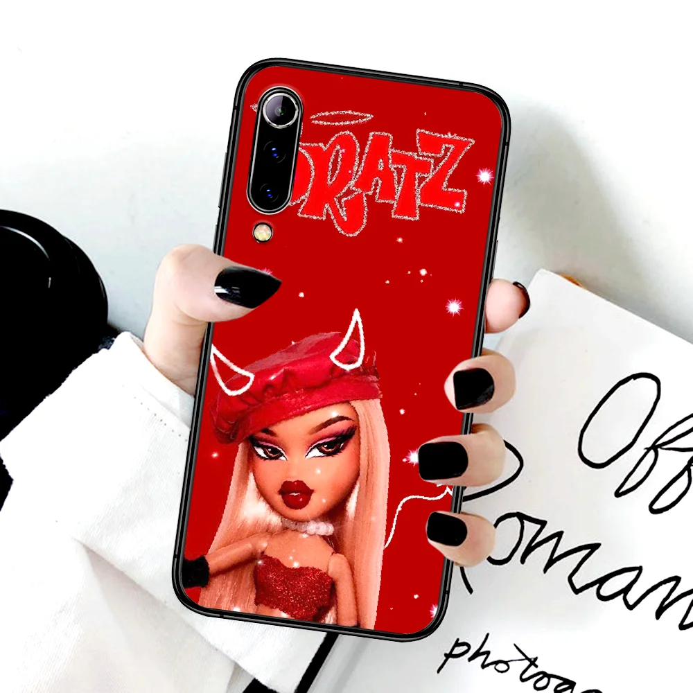 

Luxury Bratz Cute Doll Phone Case For Xiaomi Mi Note 10 A3 9 MAX 3 A2 8 9 Lite Pro Ultra black Shell Tpu Back Pretty Waterproof
