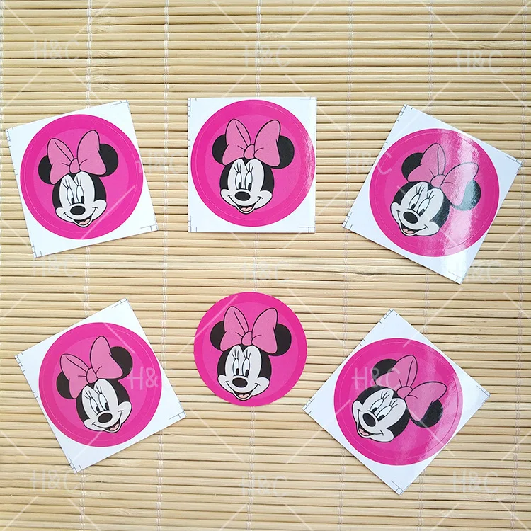 10 шт. наклейки на бутылки Микки Маус | Дом и сад