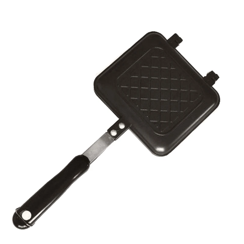 

Bread Barbecue Plate Double-Sided Sandwich Pan Non-Stick Suitable for Bread Baking over Campfire Electrothermal Oven