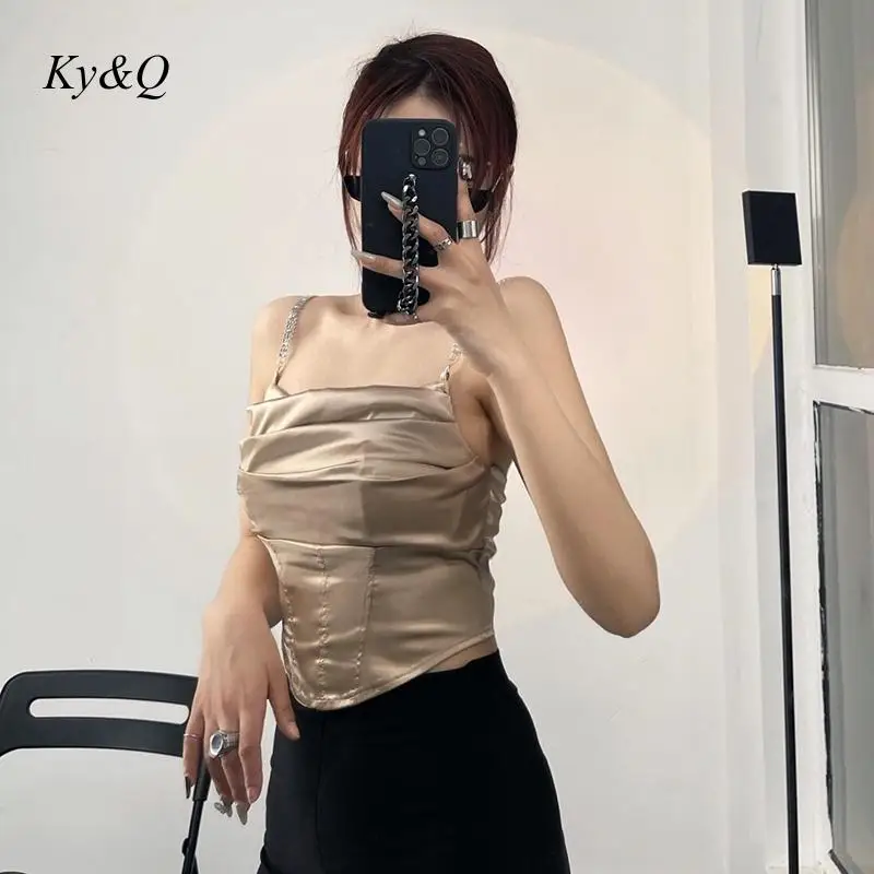 

Модная Водонепроницаемая дрель с камзол в сезон: весна-лето элегантные пикантные тонкий с низким вырезом на спине, топ на бретелях женская о...