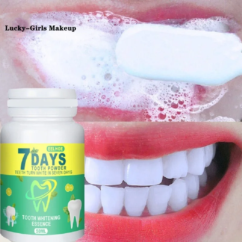

50g Tooth Whitening Teeth Powder Remove Yellow Smoke Coffee Stains Brighten Tea Stain Fresh Breath Oral Hygiene Dental Care Tool