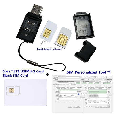 New 128 K Комплект SUPER-SIM (16 в 1) All cards + STK (мультисимкарта + программатор)