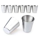10 шт. чашка для ликера, чашки для выдавливания из нержавеющей стали, портативный стакан для питья, чашка для алкогольных напитков, портативный стакан для вина из нержавеющей стали