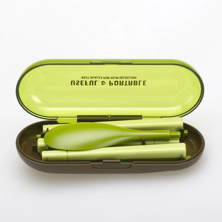 Горячая Распродажа набор из трех предметов портативная посуда со складной