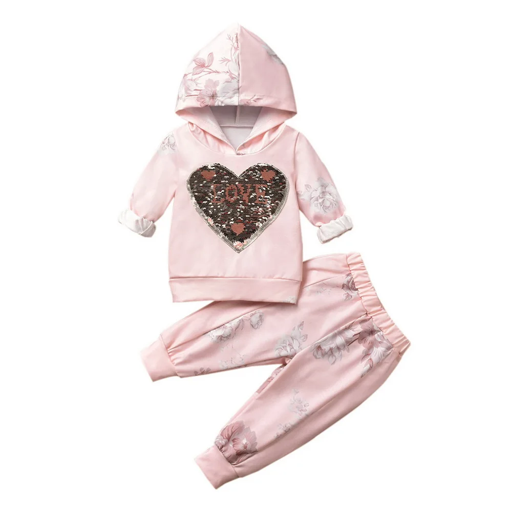 Комплекты из 2 предметов Розовая Одежда для маленьких девочек школьная одежда