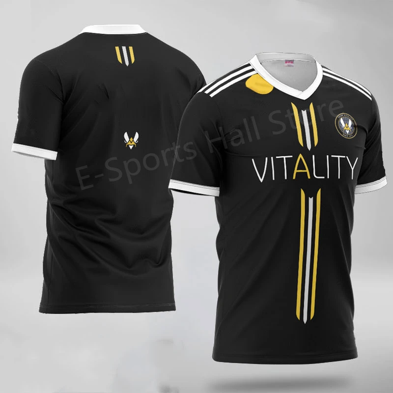2021CSGO футболка для киберспорта новая форма команды vitality соревнований с