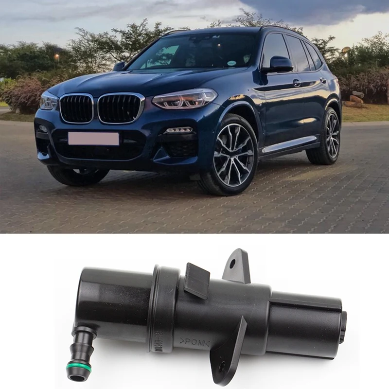 

Car Headlight Washer Nozzle Cylinder Water Nozzle Muffler for -BMW X3 E87 1 Series 61673414960