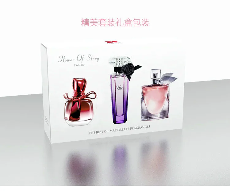 3pcs/set Perfume Spray Set for Women Perfumed Long Lasting Deodorant Fragrance Anti Odor Parfum Glass Bottle Fashion Bodybuildin