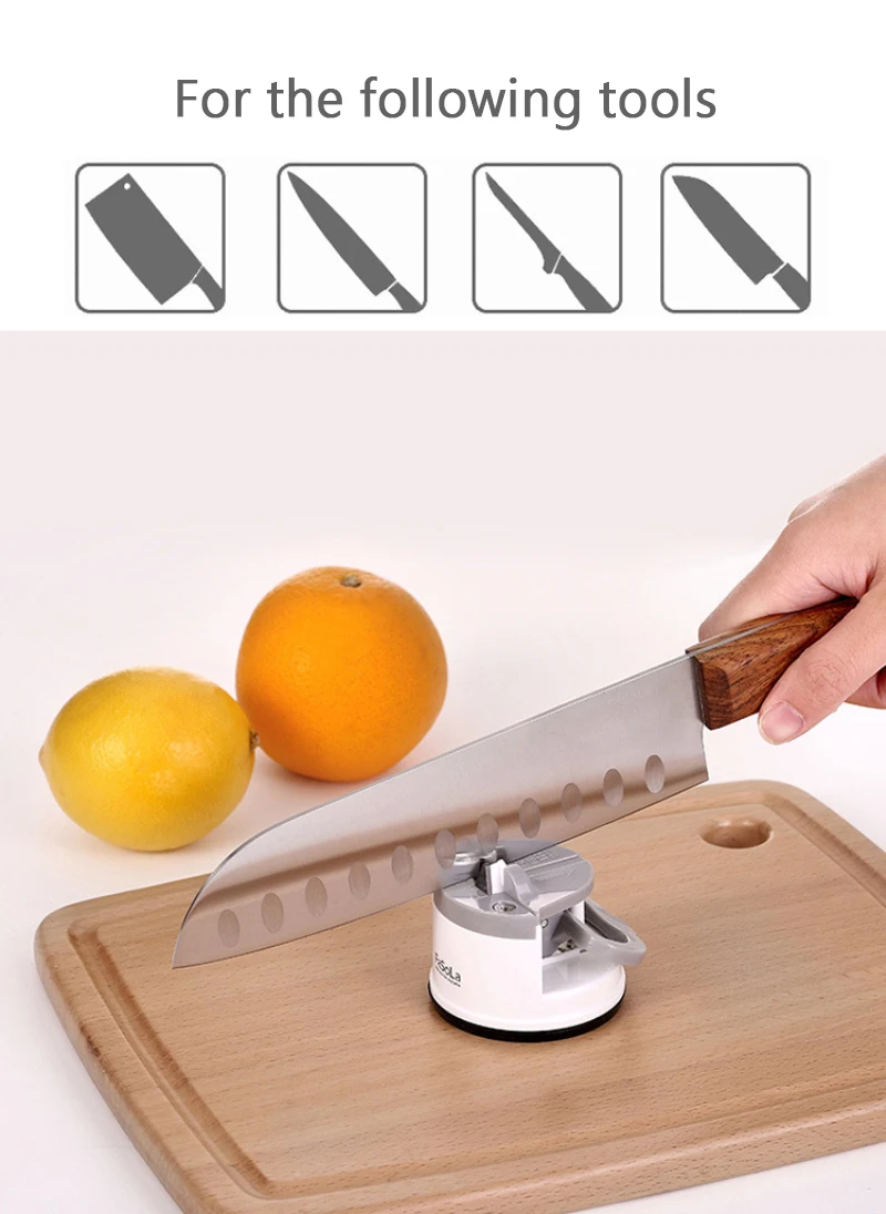 

Kitchen Sharpener Easy and Safe to Sharpens Kitchen Chef Knives Tungsten Diamond Sharpener Suction Knife Sharpener Sharpening