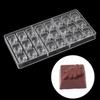 diy leaf shape polycarbonate chocolate mold for cake decoration wholesale confectionery tools candy bakeware baking pastry mold
