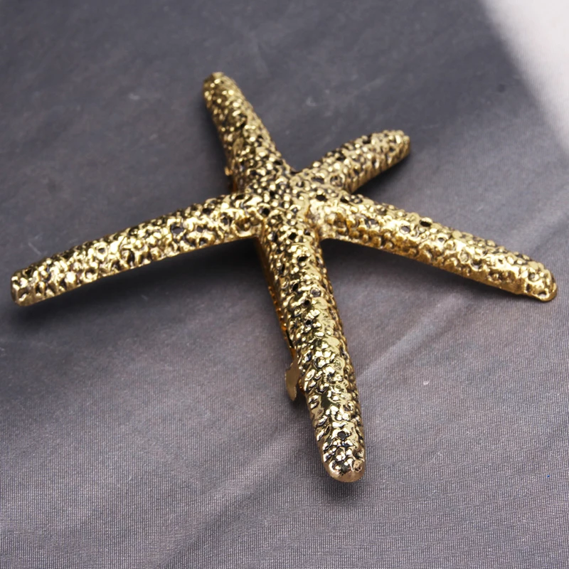 Женская заколка для волос с морской звездой кораллового цвета Ювелирное