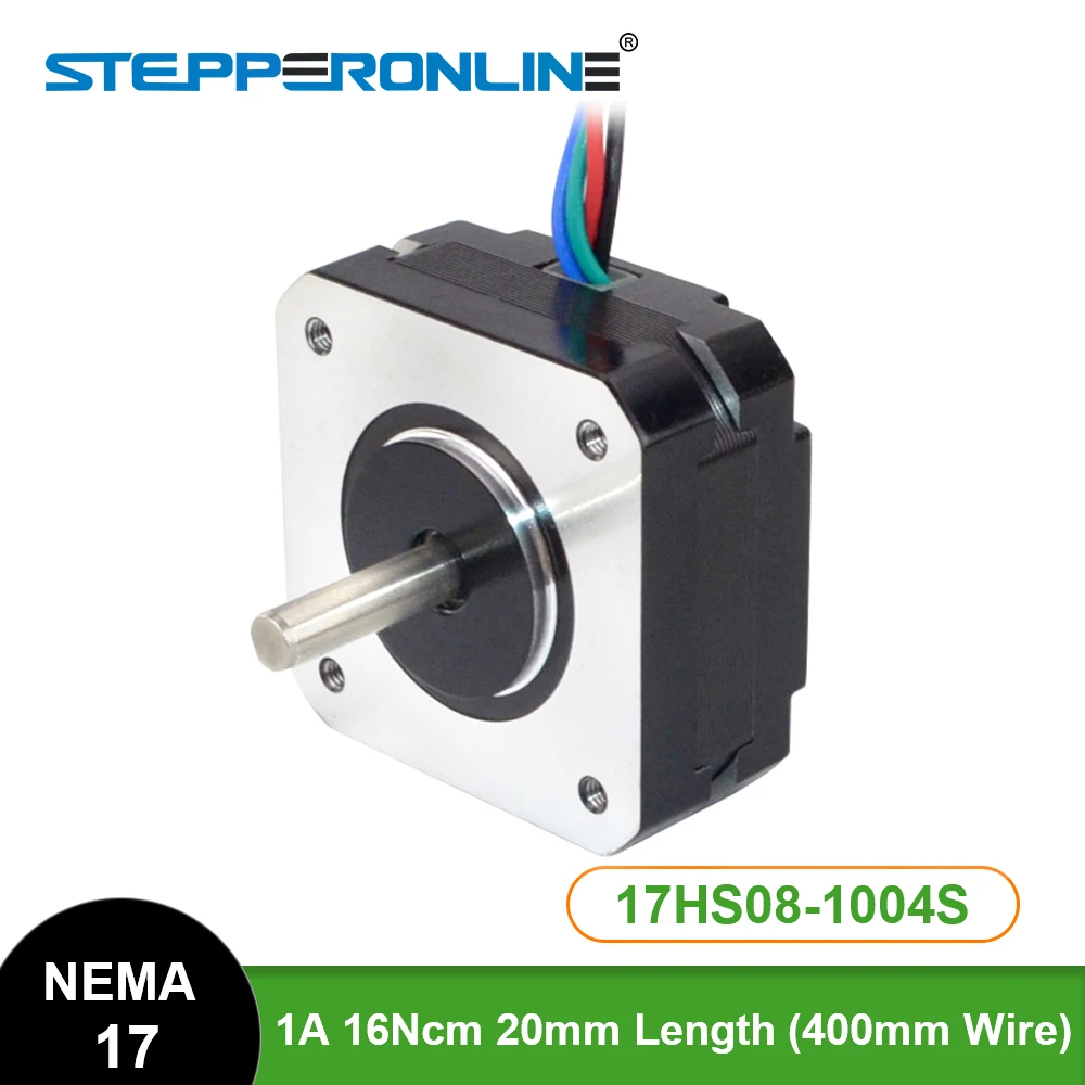 Nema 17 Stepper Motor 17HS08-1004S 20.5mm 1A 16Ncm(22oz.in) 42 Motor Nema17 Stepper 4-lead for DIY 3D Printer CNC XYZ