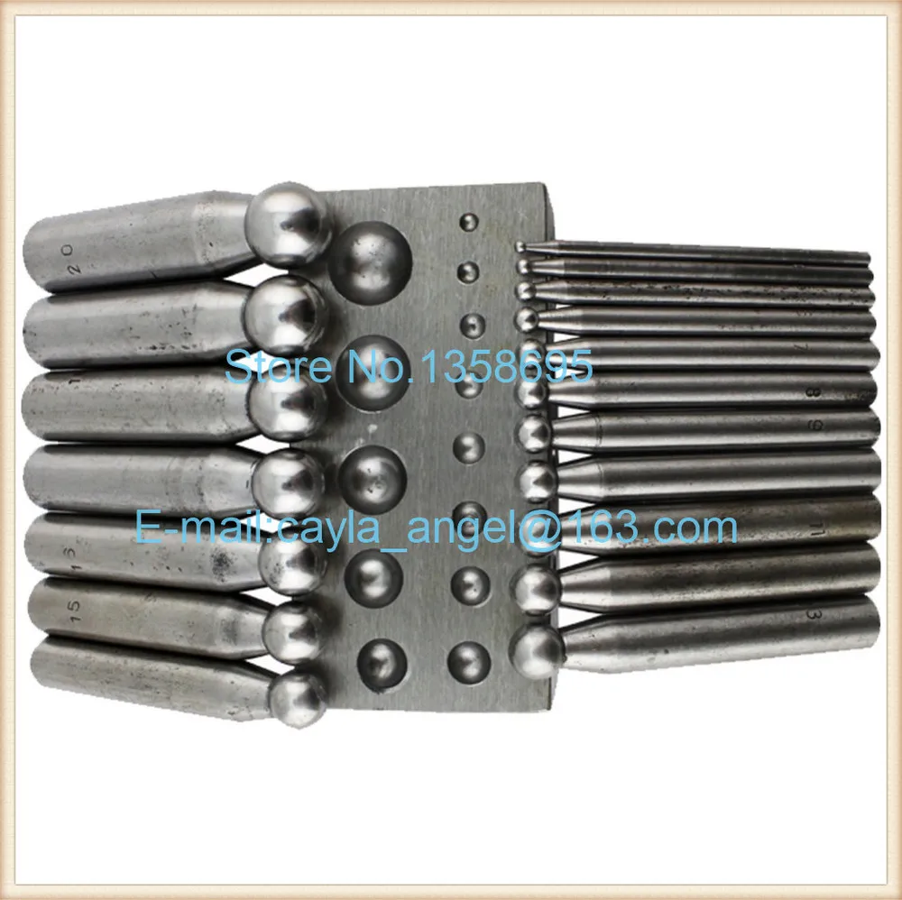 

jewellers tool Steel Dapping Doming Punch Set Jewelry Making Tools Make Ring Tool, Doming Punch and Dapping Block Kit