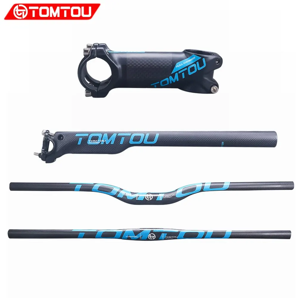 Комплект горных велосипедов TOMTOU 3K из углеродного волокна подъем/плоская ручка +