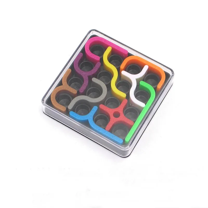 

ZCUBE Creative 3D Intelligence 3x3x3 Mini Snake Puzzle Crazy Curve Games Geometric Line Matrix Puzzle Toys For Children Learning