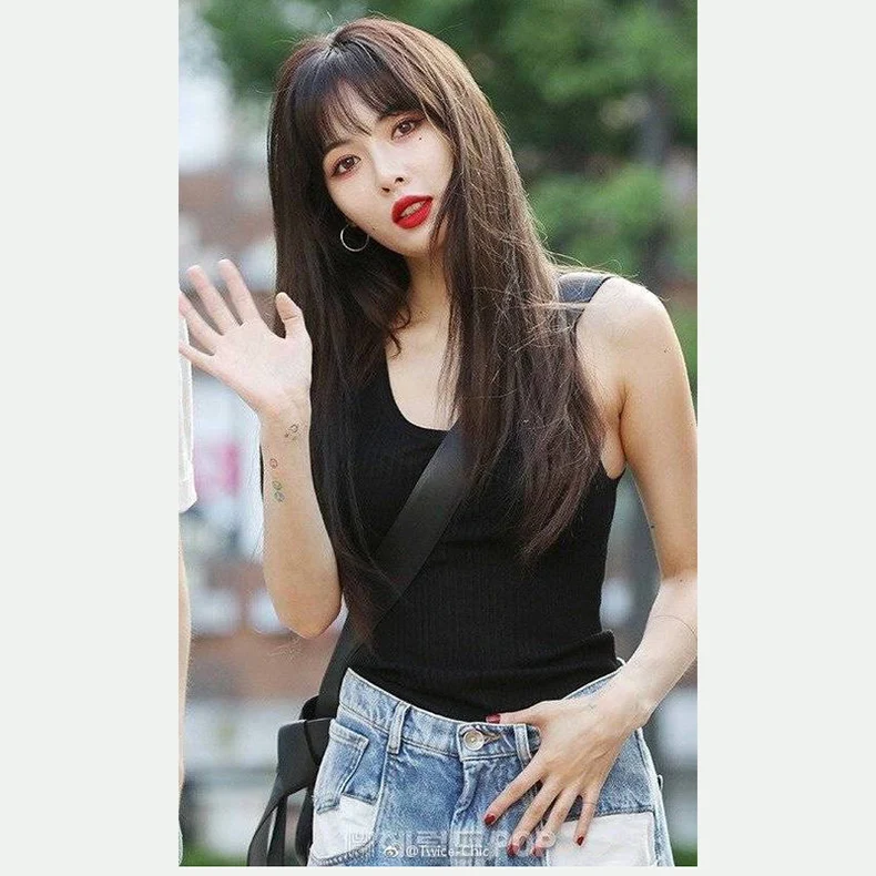 Kpop Ким Хюн в том же уличном стиле светло-голубые джинсы для женщин со средней талией свободные широкие брюки прямые джинсовые брюки