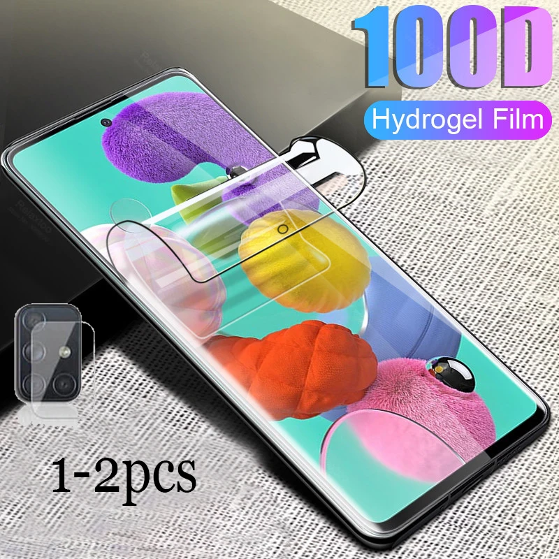 

1-2Pcs ,Protective Hydrogel Film For Samsung Galaxy a51 a71 Screen Protector For a01 a21 a31 a41 a11 Film Not Glass