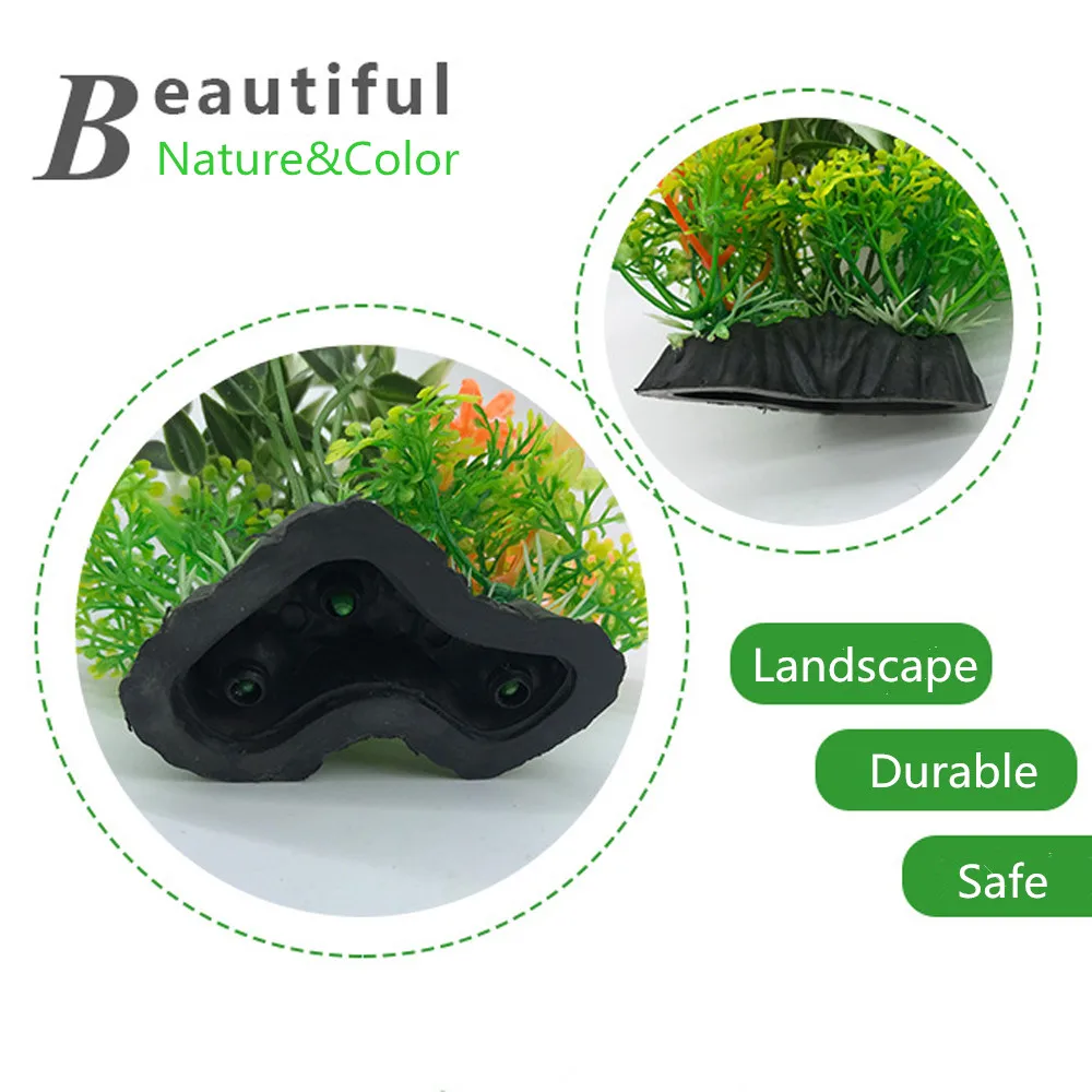 Аквариумная водная трава пластиковая искусственная имитация аквариума зеленые