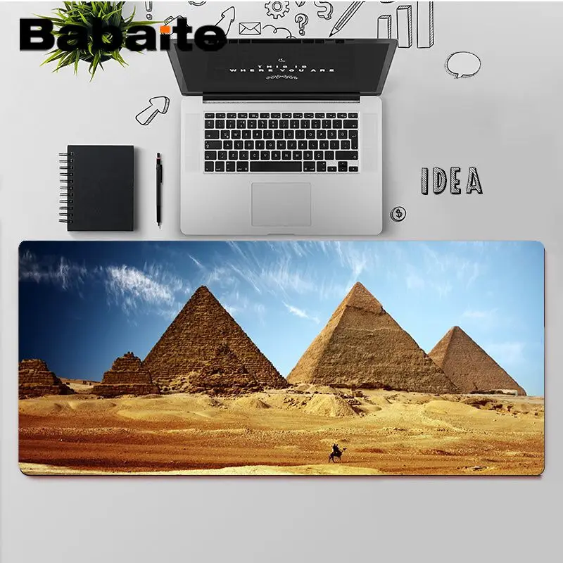 

Babaite Top Quality Egyptian Pyramid Unique Desktop Pad Game Mousepad Free Shipping Large Mouse Pad Keyboards Mat