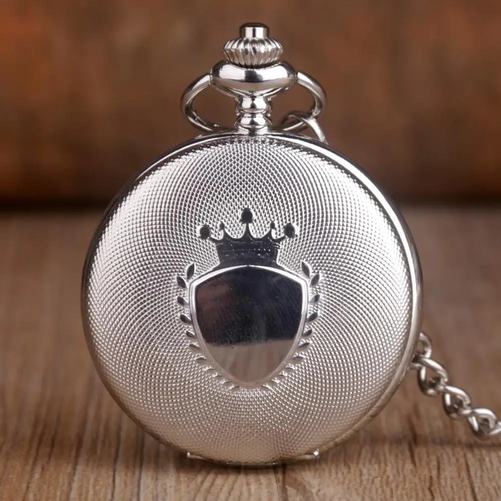 Стимпанк Ретро винтажные кварцевые карманные часы императорская корона