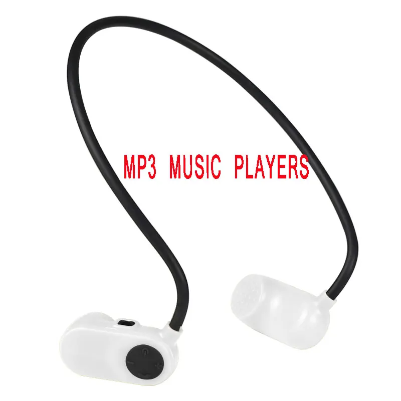 mp3 White MP3-плеер и Bluetooth PT-X V31 костной проводимости HIFI водонепроницаемые наушники для плавания на открытом воздухе USB MP3 Музыкальные плееры - Цвет: mp3 White