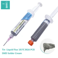 solder paste with syringe plunger sn63 pb37 flux soldering tin cream repair liquid flux melting point tools