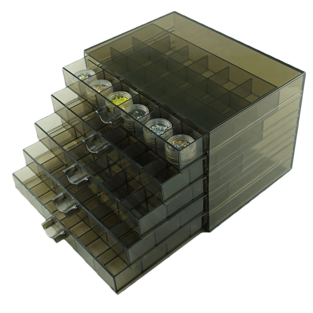 Роскошный прозрачный 120 Маникюр для ногтей сетка Искусство Стразы бусины Коробка