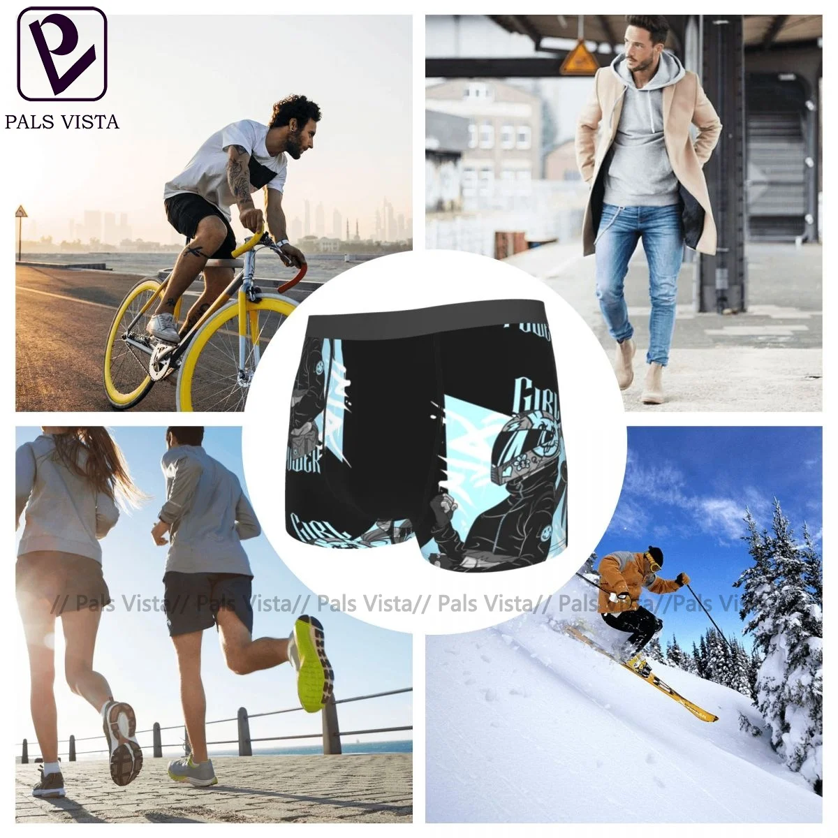 

Females Supporting Underwear Sublimation Polyester Sublimation Trunk Trenky Boy Classic Boxer Brief