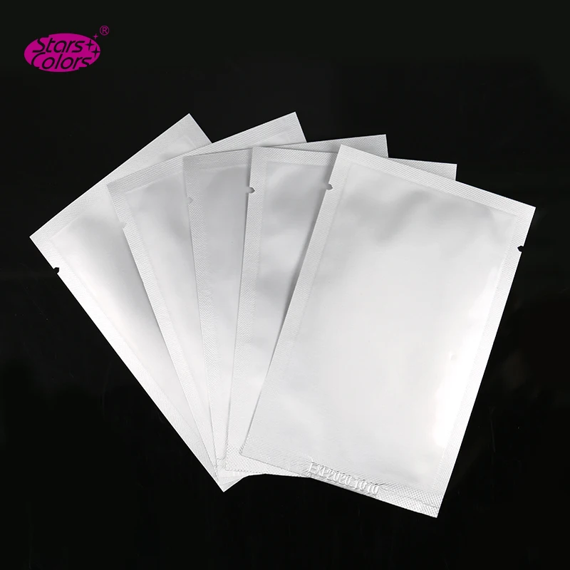 50 пар/лот тонкие гелевые накладные ресницы Серебристая упаковка коллагеновые