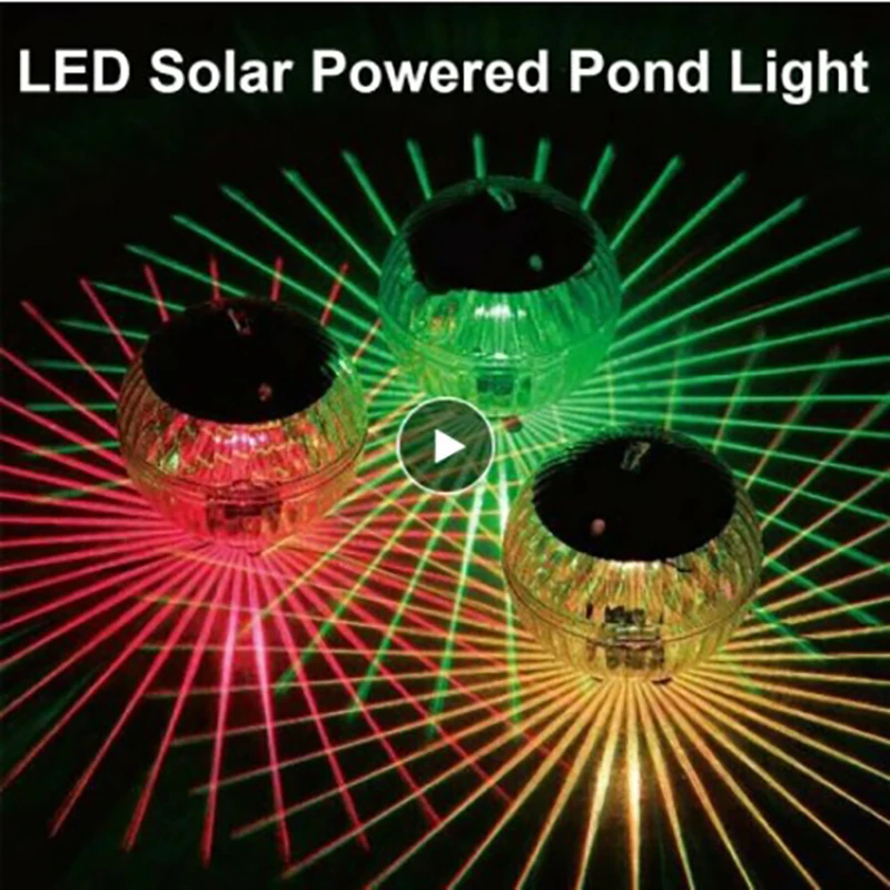 

Светильник для бассейна на солнечной батарее, плавающий шар, лампа-шарик для подводного плавания, лампа с питанием от солнечной батареи для ...