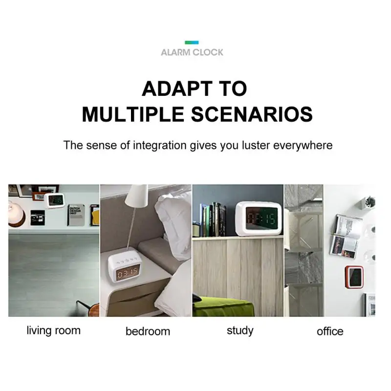 Зеркальные часы с ночным освесветильник карта FM Bluetooth Колонка подарок