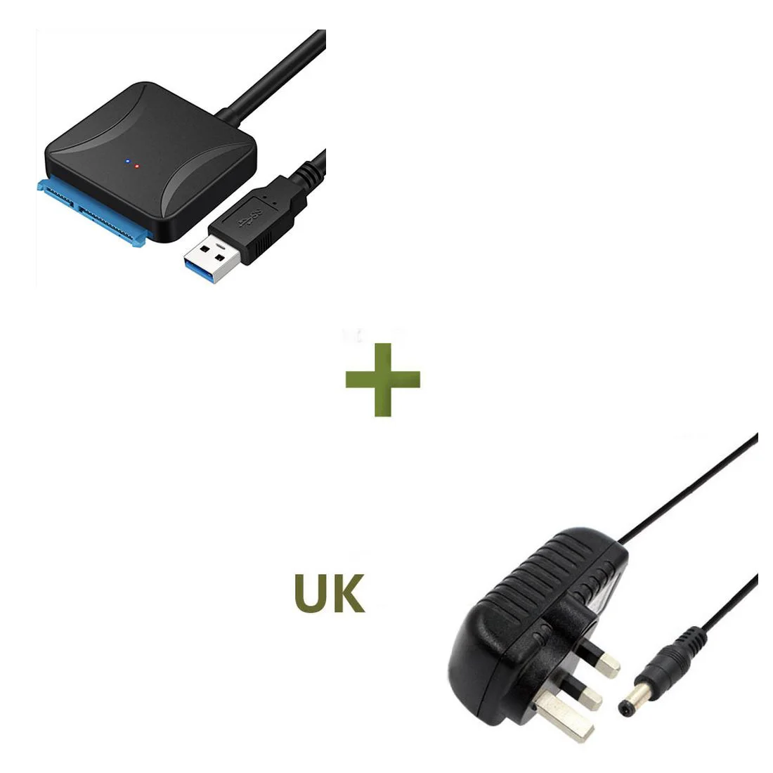 Адаптер SATA USB 3 0 2 к Sata кабель преобразователь 5 Гбит/с 45 см для HDD SSD жесткого диска w/
