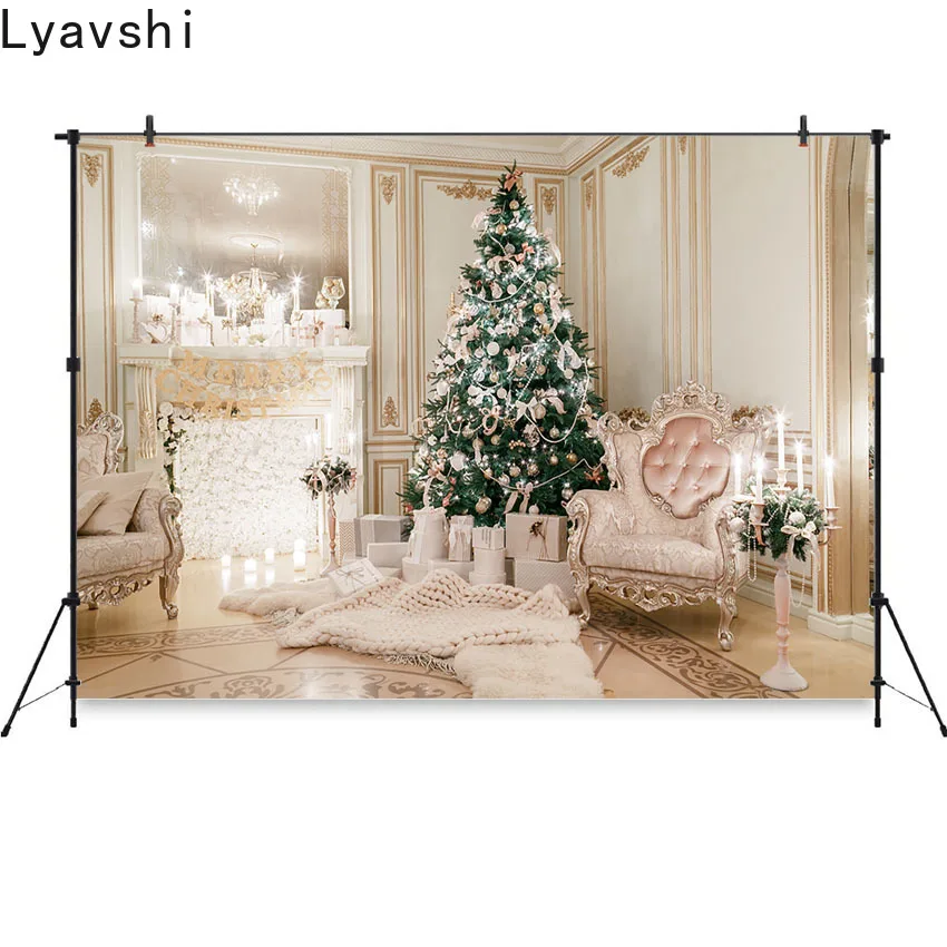 

Lyavshi фон для фотосъемки Рождественская елка Маяк студия камин фон для фотосъемки