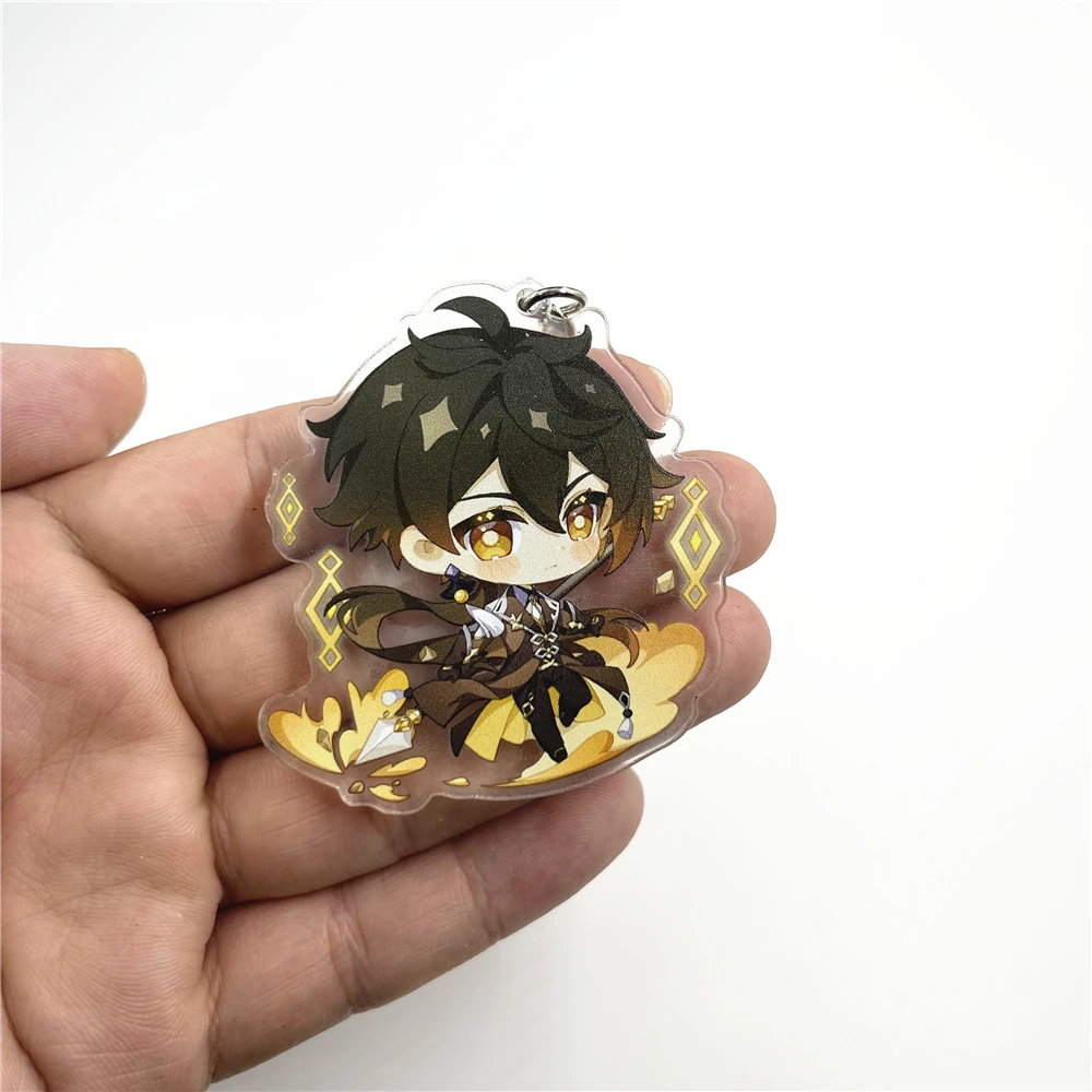 Брелок для ключей из акрила с двухсторонней подвеской брелок в стиле игры