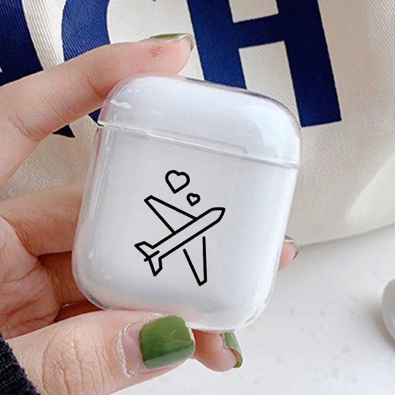 Роскошные аксессуары для карт чехол для Airpods 1 2 прозрачные Bluetooth наушники дорожные Прозрачные Жесткие чехлы чехол