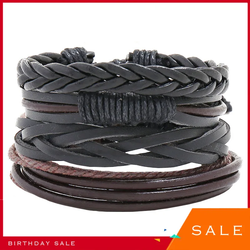 

Hot Bracelet Cowhide female male birthday present