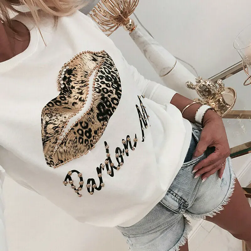 

Women Letter Floral Printed Hoodie Sweatshirt Hooded Winter Coat Office Ladies Jumper Pullover