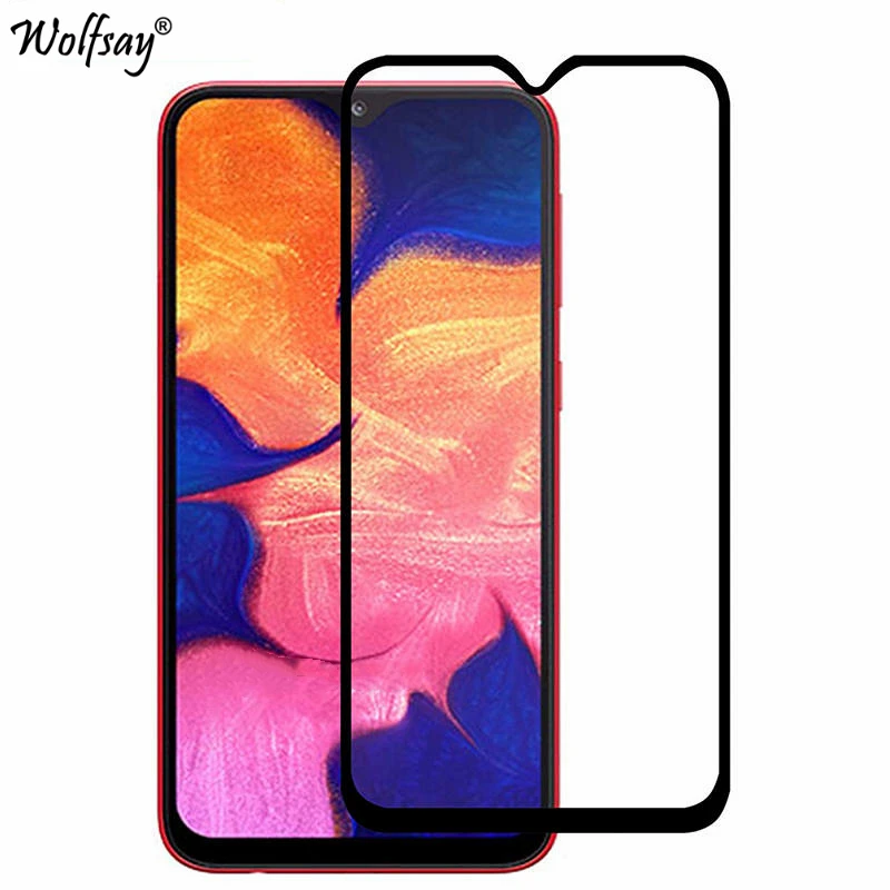 2 шт. полностью клеящееся покрытие стекло для Samsung Galaxy A10S закаленное Защита экрана