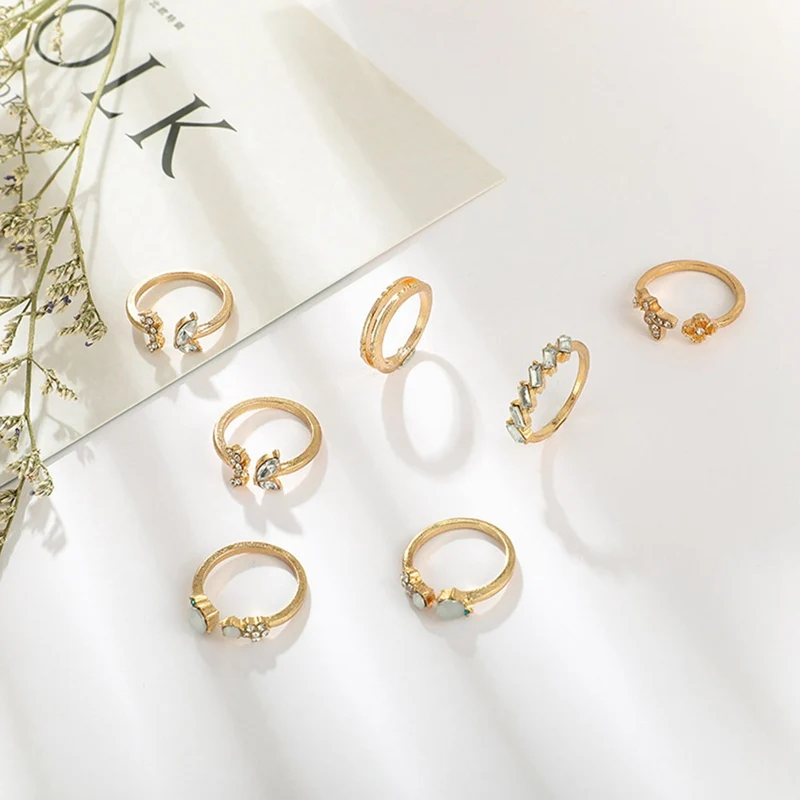 7 шт./компл. для женщин Бабочка Луна Звезды с цветочным рисунком в стиле Бохо