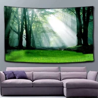 nature forest waterfall printing wall hanging 3d digital printing tapestry home decoration home decor
