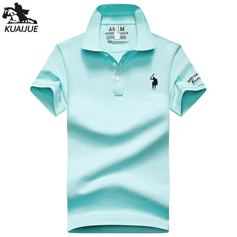 Рубашка поло для мужчин новые летние высокого качества Мужская майка с коротким