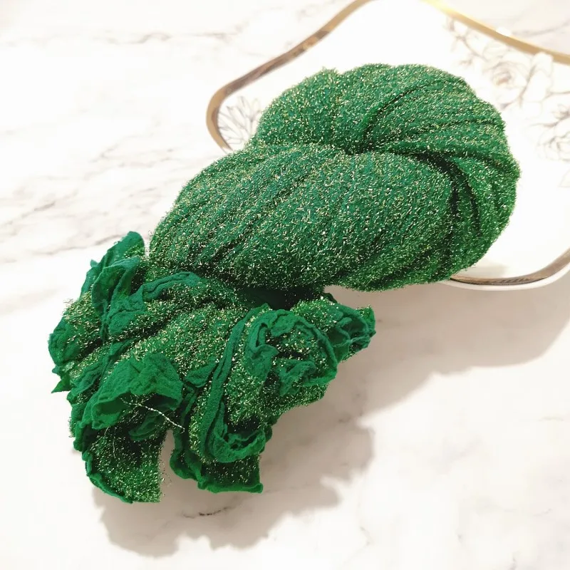 Green 2 Pieces 2 шт золото/серебро нейлон чулок цветы материал DIY шелковые колготы изготовление моделирования цветы ручной работы Ронд домашний Цветочный декор - Цвет: Green 2 Pieces