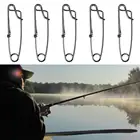 Зажим для длинной лески, 60 мм, 80 мм, 100 мм, из нержавеющей стали, 5 шт.